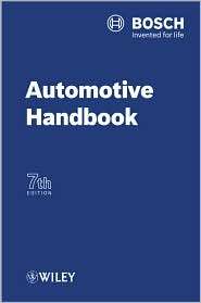 Bosch Automotive Handbook, (0470519363), Robert Bosch GmbH, Textbooks 