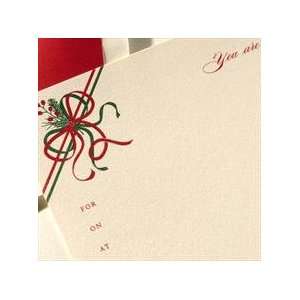  Holiday Bow Fill In Invitation