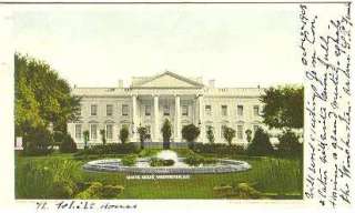 pc5585 postcard Private Mailing Card White House 1903  