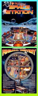 Space Station 1987 Williams Pinball Advertising Flyer  