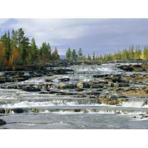  Waterfalls, Fatmomakke Region, Lappland, Sweden, Scandinavia 