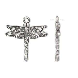  #8738 Charm, ZincRich™ pewter, antiqued silver plated 