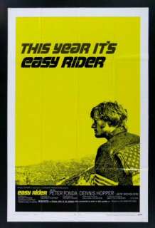 EASY RIDER * 1SH BIKER MOTORCYCLE MOVIE POSTER 1969  