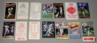 14 Different MLB Baseball Schedules 1979 1996  