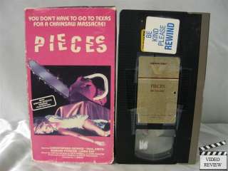 Pieces VHS Christopher George, Paul Smith, Linda Day  