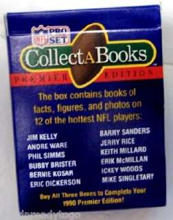 NFL PRO SET COLLECTABOOKS PREMIER EDITION 1990 SERIES 1  