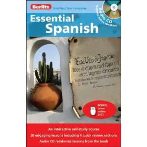  Berlitz 684615 Essential Spanish   Book With Audio CD 