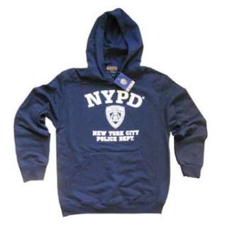   Licensed New York Police Department Hooded Sweatshirt, Navy Clothing