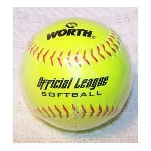 Worth Official League Yellow Softball 