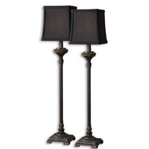  Uttermost 29477 2 Betsy Lamps Buffet Lamp, Mocha Black 