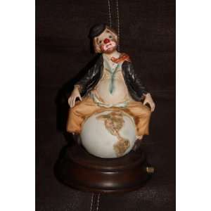 com Vintage Wind up Albert Price Clown SITTING ON TOP OF THE WORLD 