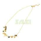 Fashionable Golden Plating Skull Necklace Pendant Chain Gift Accessory 