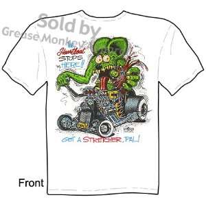 SIZE XL Big Daddy Clothing Model T Heartbeat Stops Here Rat Fink Shirt 
