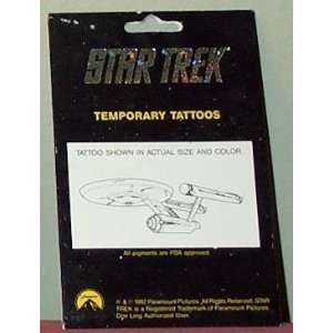  Star Trek USS Enterprise NCC 1701 Temporary Tattoos Toys 