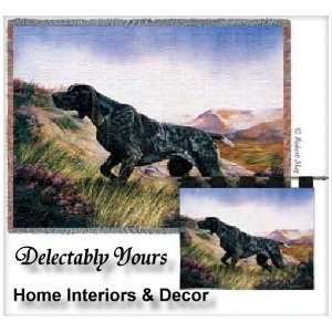 Black German Short Haired Pointer Tapestry Wall Hanging by Robert May 
