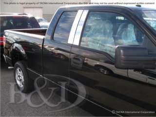 Ford F150 Extended Cab 2009 2010 Chrome Pillar Posts  