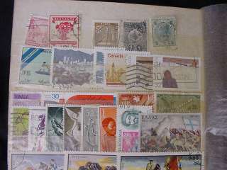 WORLDWIDE COLLECTION N OLD STOCK BOOK ALL USED STAMPS+++  