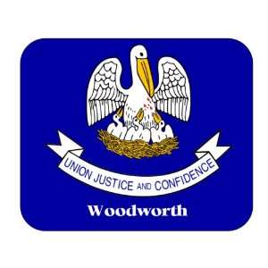  US State Flag   Woodworth, Louisiana (LA) Mouse Pad 