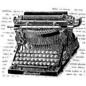 LaBlanche Silicone Stamp 3.3X2.8 Typewriter 