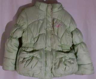 Zero Posur Toddler Girl 2T Light Green Puff Winter Jacket  