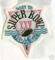 Super Bowl XXV NFL Football Patch Giants vs Bills  
