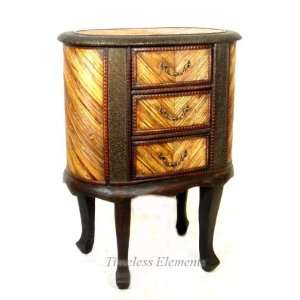  Wood Bark Nightstand