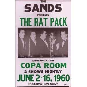  The Sands Casino Las Vegas 1960 14 X 22 Vintage Style Concert Poster