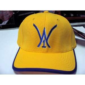 Wone Concepts Flexfit Hat, Yellow with Blue Rim  Sports 