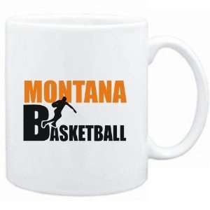  Mug White  Montana ALL B ASKETBALL  Usa States Sports 