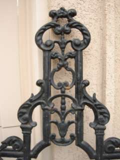 LARGE Antique English Cast Iron Cemetery Garden Cross Crucifix c1880 