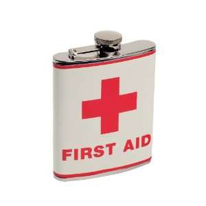  Quick, Get Him Some Booze First Aid Flask Kitchen 