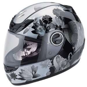    400 Lilly Ladies Motorcycle Helmet Ladies X Small Black Automotive