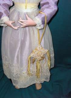 Cindy Koch Porcelain Fine Arts Doll Isabella Auburn Hair Lavender 