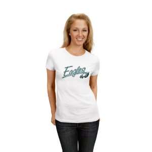   Eagles Womens White Franchise Fit T Shirt