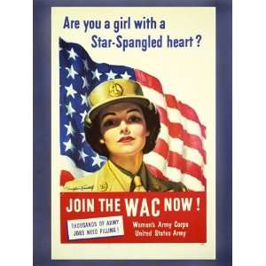  Womens Army Corps 18.00 x 24.00 Poster Print