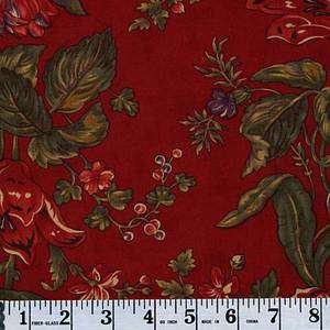 Moda Fabrics ½ yd Together 2070 12 Red Large Floral  