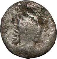 GALLIENUS 253AD Ancient Silver Authentic Roman Coin Roma in hexastyle 