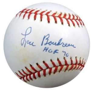Lou Boudreau Signed Baseball   HOF 70 NL JSA #D10836  