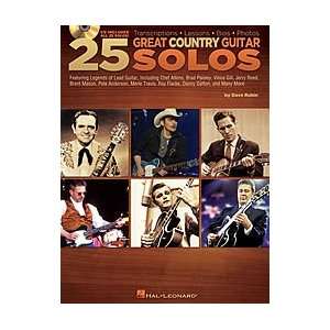  25 Great Country Guitar Solos Softcover with CD Sports 