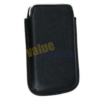 Leather Case Cover Pouch+Privacy Protector for iPhone 3 G 3GS New 