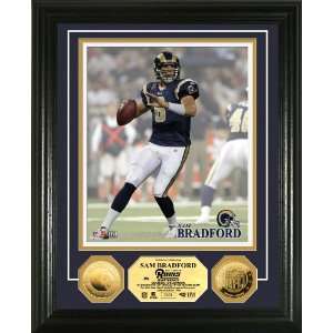   St Louis Rams Sam Bradford 24KT Gold Coin Photomint