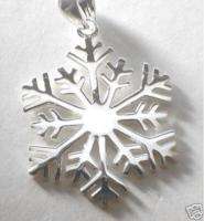 23mm Silver Hawaiian Snowflake of Mauna Kea Pendant  