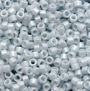 11/0 Toho Aiko cylinder seed beads retired color light mist blue pearl 