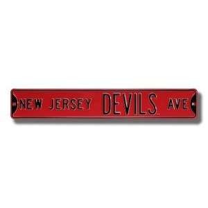  New Jersey Devils Avenue Sign