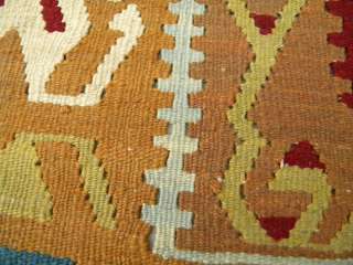 Anatolia Turkish Hand Woven Kilim Rug Wool 70x43 NEW  