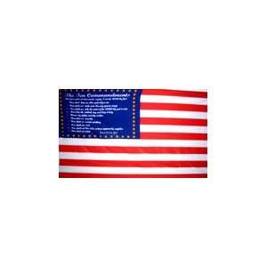  NEOPlex 3 x 5 USA Ten Commandments Flag
