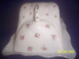 BEAUTIFUL CROWN VICTORIA AUSTRIA CHEESE DISH WITH COVER  