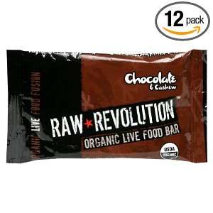 Raw Indulgence Bar, Og, Chocolate and Cashew, 2.20 Ounce (Pack of 12 