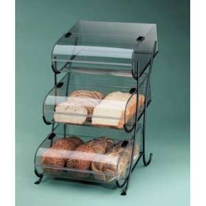  Cal Mil Wire 3 Tier Display Stand With 3 Round Nose Bins 
