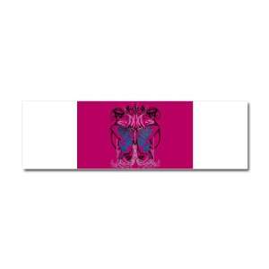  Car Magnet 10 x 3 Goth Butterfly 